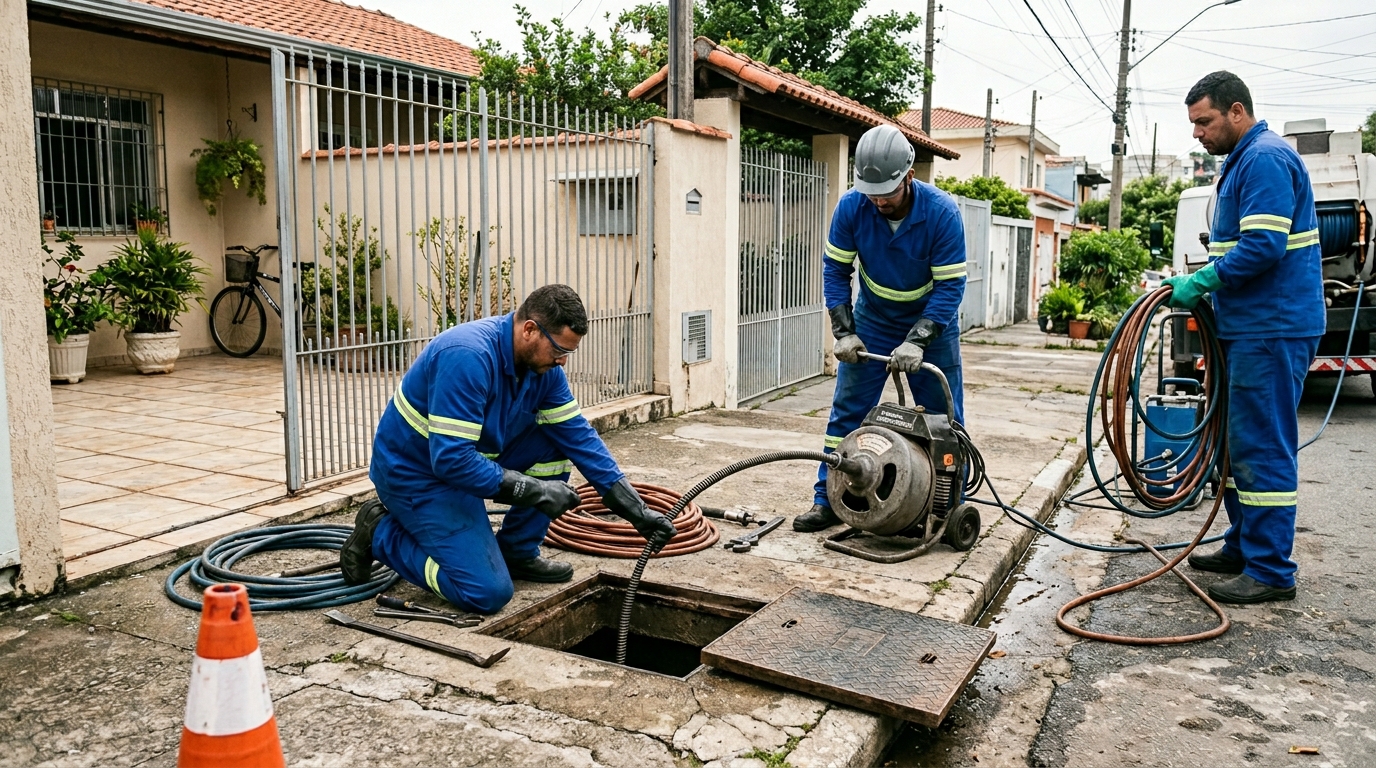 Desentupimento de esgoto em Brasília-DF
