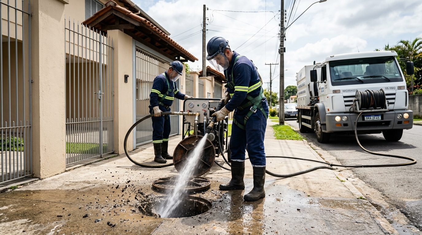 Hidrojateamento em Brasília-DF
